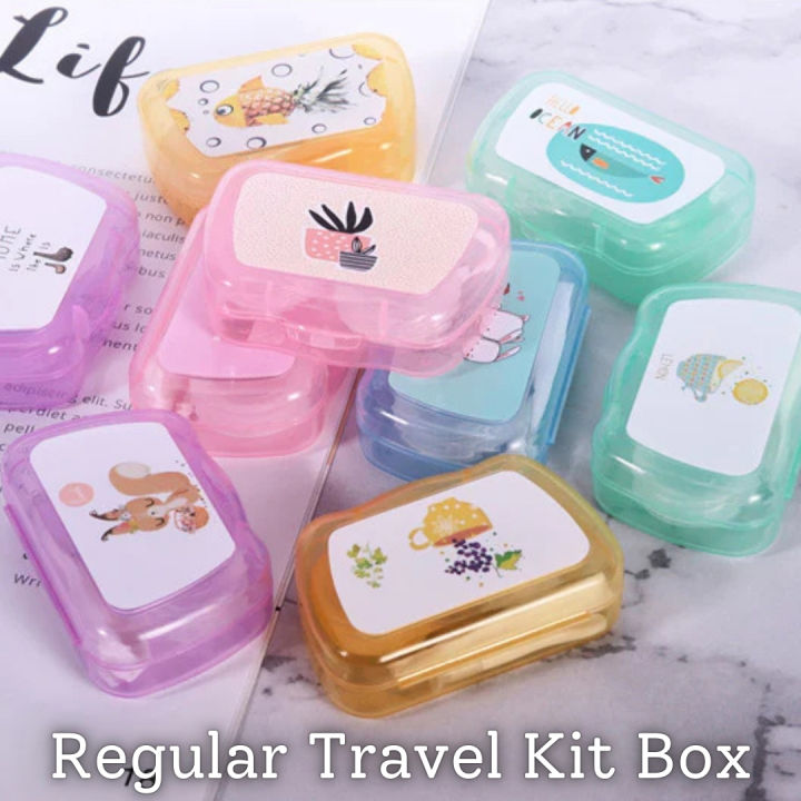Contact Lens case for Travel Kit Box with Mirror kit4 Contact Lens Case Travel Fashionable Case kit for 1 Set Contract Lens. #KIt4