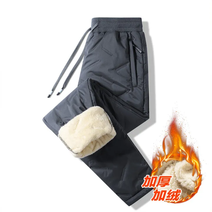 Cashmere%20Pants%20Men's%20Autumn%20and%20Winter%20Padded%20Fleece%20Trousers%20Thermal%20and%20Windproof%20Leisure%20Cargo%20Cotton%20Pants%20Track%20Sweatpants%20-%20Image%207