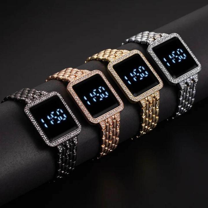 Diamond chain bracelet touch screen Ladies watch - Watch For Women