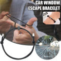 Car Window Breaker Bracelet Tungsten Carbide Bead Auto Glass Breaking Wrist Strap Self Rescue Car Escape Wristband Tool. 