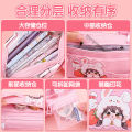Korean version of high aesthetic case, cute cartoon stationery bag girls, large capacity, stain resistant pencil case for boys, primary and secondary school students. 