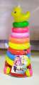Rainbow Colour Pyramid Ring Puzzle Toy for early Learning Baby - Baby Toys - Baby Toys. 