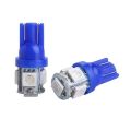 2 Pieces 5 LED SMD Parking Bulb 12v Package Universal Motorcycle Car Indicator Bright Lamp - Blue. 