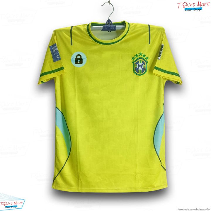 Brazil World Cup Jersey 2026 Thai Premium Football Jersey For Men - Half Sleeve World Cup t shirt - Brazil Jersey 2026