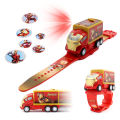 Dropshipping children's digital transformer toy watches, pull back car projection watches, cartoon electronic watch gifts.