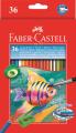 Faber-Castell Watercolor Long Pencils (incl. Brush) - 36 Pcs. 