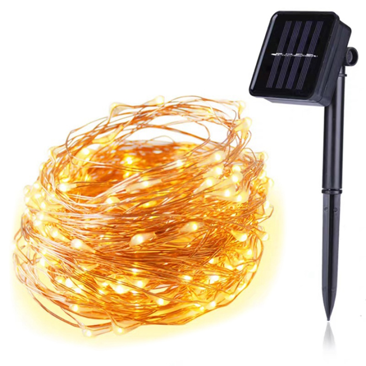 Solar Powered Lights 200 LED String Fairy Lights for Outdoor Christmas Lighting Courtyard Decor 20m