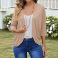 2024 cross-border Amazon AliExpress autumn and winter new cardigan women's knitted casual coat.