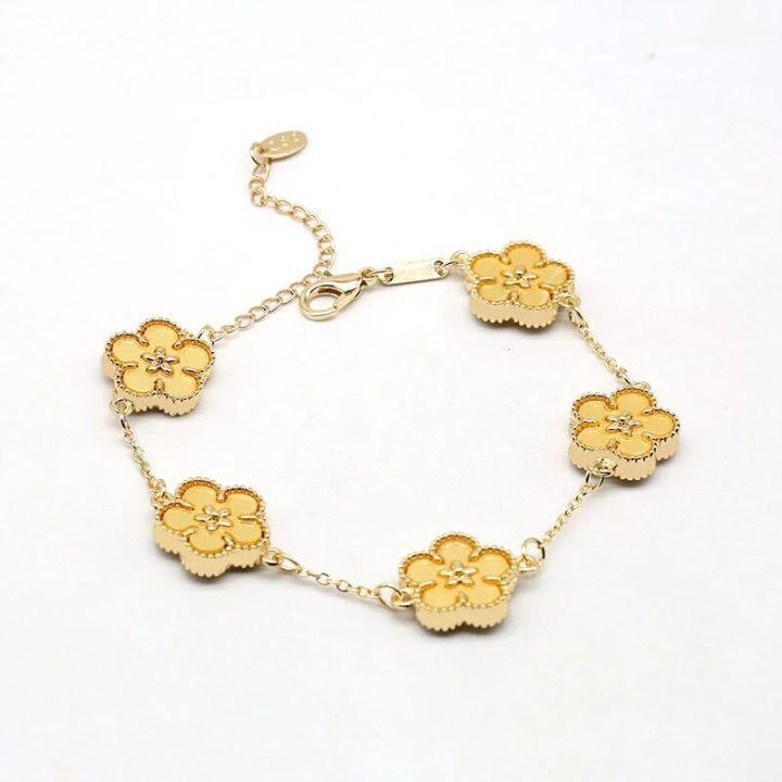 CARLIDANA%20Luxury%20Design%20Five%20Leaf%20Flower%20Bracelet%20Wholesale%20Vacuum%20Gold%20Plated%20Fashion%20Colorful%20Flower%20Jewelry%20for%20Women%20Party%20-%20Image%207