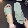 Genuine Leather Slippers Homes in indoor slipper summer open toe sandals men women elderly casual Slides shoes.