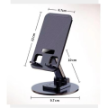 360 Rotation Mobile Phone Bracket Desktop Telescopic Folding Double Shaft Design Stable Anti Fall Creative Bracket.