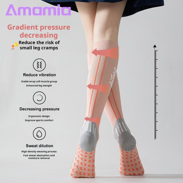 Anti-pilling%20Compression%20Socks%20Cozy%20Knee-length%20Winter%20Socks%20with%20Massage%20Soles%20for%20Women%20Anti-slip%20High%20Elasticity%20Warm%20Comfortable%20Yoga%20Stockings%20for%20Jogging%20Buyers'%20Favorite%20Compression%20Calf%20-%20Image%205