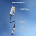 USB to 3.5mm Audio Cable USB A to 3.5mm Female External Black. 