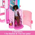 Barbie Dreamhouse, 3-Storey Barbie House with 10 Play Areas Including Pool, Slide, Elevator, 75 Doll Accessories, Toy Puppy, Adult Assembly Required, Toys for Ages 3 and Up, One Toy House, HMX10. 