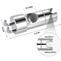 Hand Shower Holder Adjustable Shower Holder 360° Rotatable Shower Holder with 2 Hooks Fit for Bathroom.
