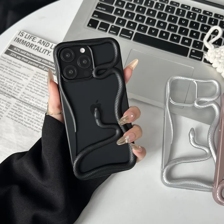 Olige%20Case%20For%20iPhone%2011%2012%2013%2014%2015%2016%20Pro%20Max%2014%2015%2016%20Plus%20New%20Frosted%20Matte%20Medusa%20Skeleton%20Snake%20Phone%20Case%20Back%20Cover%20-%20Image%203