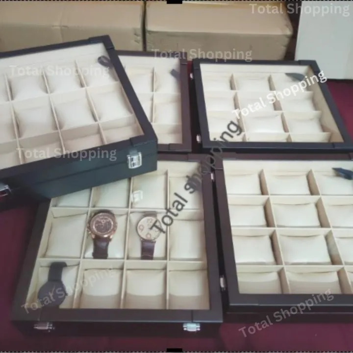 Safely%20store%20your%20watche%20Box%20in%20a%2012-slot%20wooden%20clock%20box%20with%20leather%20finish,%20keeping%20your%20timepieces%20fashionable%20and%20maintained.%20-%20Image%205