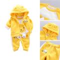 Baby Boy Girl Kids Autumn Winter Long-Sleeves 3pcs Cats Clothes Sets. 