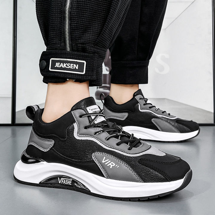 Live Men's Shoes Sneakers 2024 Spring/Summer New Men's Student Versatile Soft-Soled Casual Running Shoes Men