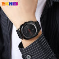 Skmei Fashion Watch Men Leather Top Luxury  Quartz  Waterproof Outdoor Sports Relogio Masculino 1884. 