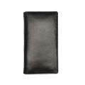 Annex Bangladesh Black Color Long Wallet Natural Finished Soft Leather Double Wallet Two Mobile Carry  Travel Wallet. 