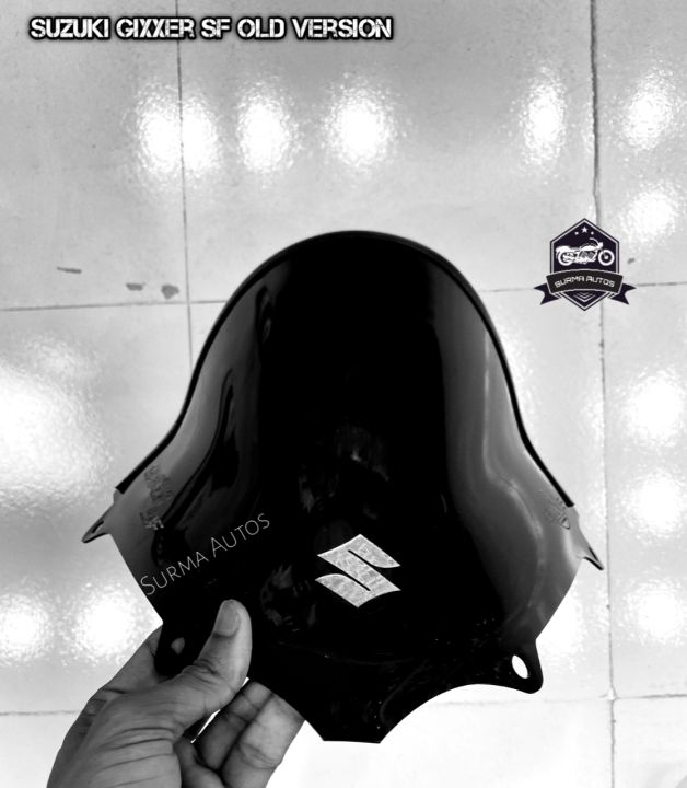 Motorcycle%20Windshield%20Windscreen%20Visor%20Compatible%20for%20Gixxer%20SF%20Old%20Model%20Rubber%20System%20-%20Image%205