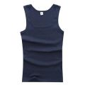 Men Tank Top Men Elastic Korean Solid Bodybuilding Vest Fashion Square Neck Cotton Sleeveless Shirt Gym Fitness Stretch Singlet. 