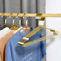 Stainless steel flat bar hanger, non slip and bold, seamless, bedroom, home, drying, support, dormitory, balcony, clothes hanging. 