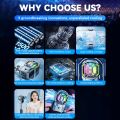 Universal Mobile Phone Pubg Cooling Fan Mobile Phone Radiator Gaming Phone Cooler Adjustable Portable Fan Heat Sink Phone Accessories with RGB Light. 