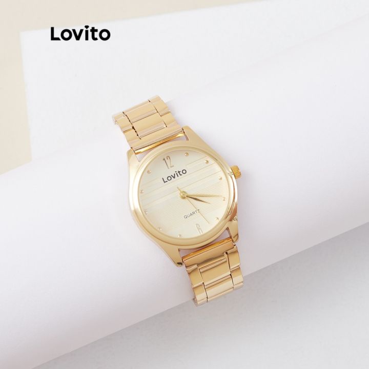 Lovito%20Classy%20Plain%20Basic%20Stainless%20Steel%20Strap%20Quartz%20Watch%20for%20Woman%20LL4025%20(Golden)%20-%20Image%206