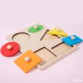 Geometric Shape Classification Board for Boys and Girls Enlightenment Color Cognition Baby Early Education Puzzle Block Children's Wooden Toys.