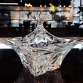 1pc Transpareent Crystal Glass Acrylic Nail Cup Liquid Powder Dappen Lid Bowl Standard Holder Equipment Nail Accessories Tools.