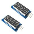 TM1637 4-Digit 7-Segment Display with Arduino 4 -Digit Digital Tube Display Module LED Brightness Can Be Adjusted With The Clock Accessories, The Building Block TM1637 Driver.