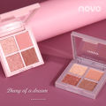 Domestic makeup NOVO eyeshadow, new eyeshadow palette, Douyin, the same student beauty eyeshadow palette, four-color female HOJO.