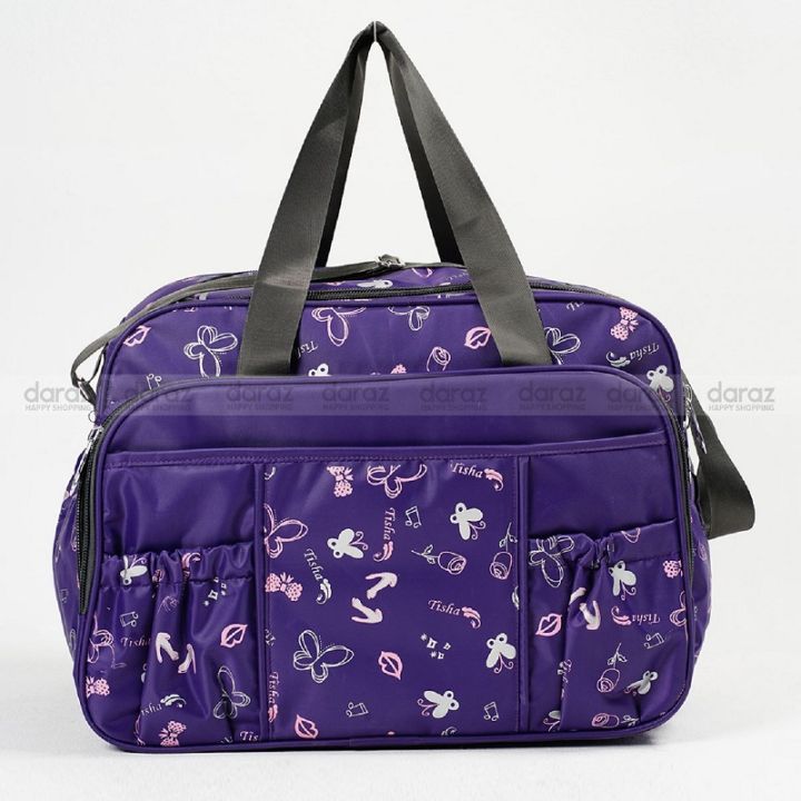 Travel Bag Large Capacity Simple Purple / Navy Blue / Black Travel Bag Nylon Hand Luggage 20"