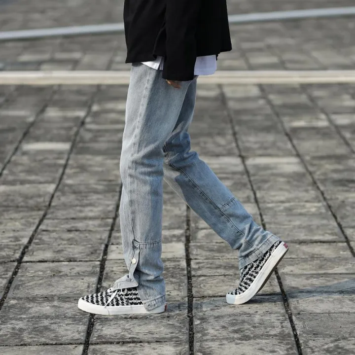 FOGStyle%20Retro%20High%20Street%20Breasted%20Split%20Functional%20Workwear%20Jeans%20Men's%20Beautiful%20High%20Fashion%20Slim%20Fit%20Ankle%20Tight%20Trousers%20-%20Image%207