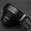 Zays Full-Grain Leather Belt For Men – Anti-Crack, Hand-Stitched, Cut-to-Fit with Luxury Box. 