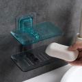 Double Layer Soap Holder Soap Sponge Dish Bathroom Accessories Soap Dishes Self Adhesive Soap Rack No Drilling Wall Mounted. 