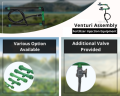 Venturi Injector for Fertilizer & Chemical Injection Through Drip Irrigation System, Ensures Regulated Fertigation for Agriculture Garden.. 