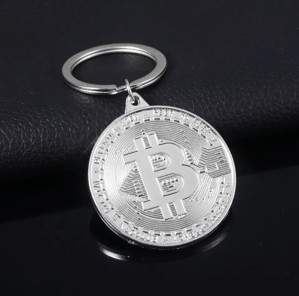 Aliexpress Bitcoin Keyring Bitcoin Coin Keychains Gold Plated Metal BTC  Token Keyrings