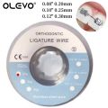 25g/Roll Dental Orthodontic Ligature Wire Stainless Steel Retainer Wire for Braces Round 0.2/0.25/0.3mm Dentist Ortho Materials. 