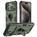 Nillkin CamShield Armor Case For iPhone 15 Pro Max with Slide Camera Back Cover And Ring Stand Holder For iPhone 15Pro. 