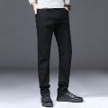 Classic Advanced Stretch Black Jeans 2022 New Style Business Fashion Denim Slim Fit Jean Trousers Male Brand Pants.