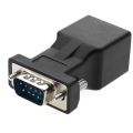 TWEXQNY 4 Pack VGA Extender Male to RJ45 CAT5 CAT6 20M Network Cable Adapter COM Port to LAN Ethernet Port Converter. 