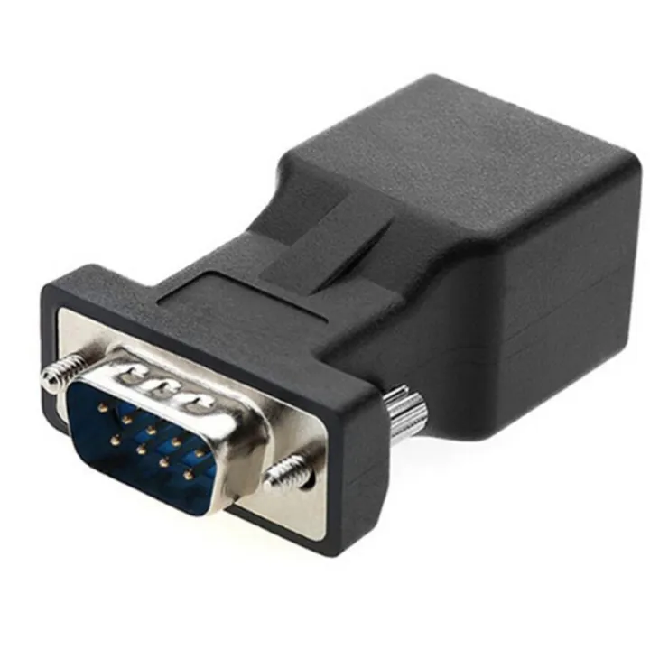 TWEXQNY%204%20Pack%20VGA%20Extender%20Male%20to%20RJ45%20CAT5%20CAT6%2020M%20Network%20Cable%20Adapter%20COM%20Port%20to%20LAN%20Ethernet%20Port%20Converter%20-%20Image%202