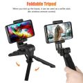 Mini Flexible Tripods Phone and Live Set for Professional Photo Video Camera Handheld Stabilizer Hand Grip Vlogging Tripod With 360° rotatable phone holder for DSLR GoPro  Action Camera & Smartphone. 