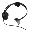 4X USB Call Center Headset with Noise Cancelling Mic Monaural Headphone for PC Home Office Phone Service Plug and Play. 
