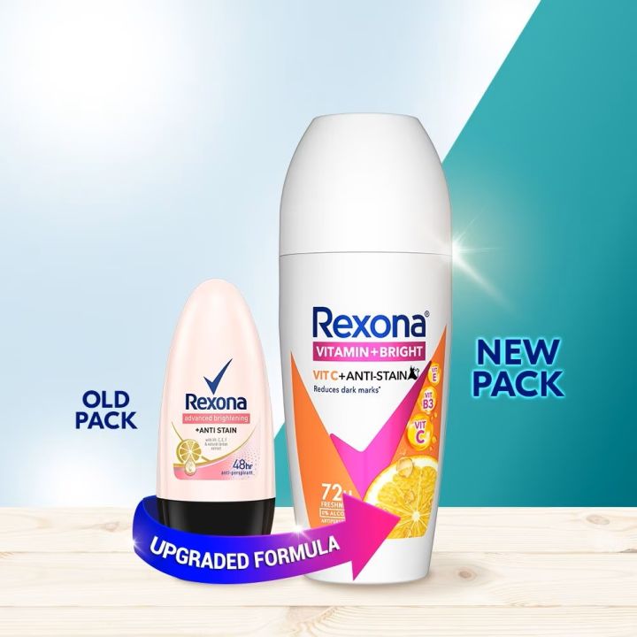 Rexona%20VITAMIN%20+%20BRIGHT%20Roll%20On%20Deodorant%20Vit%20C%20+%20Anti-Stain%2045ml%20(Reduces%20dark%20marks)%20-%20Image%204