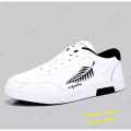 Running Sneakers for Men - Low Top Type - White Color - Casual Lace-Up Shoes for Every Season - Fashionable and Lightweight. 