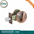 Deadbolt Lock Security Lock One Side Key One Side Knob System Door Lock Antique Color. 